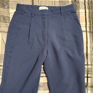 Abercrombie and Fitch Navy Blue Tailored Wide Leg Pants